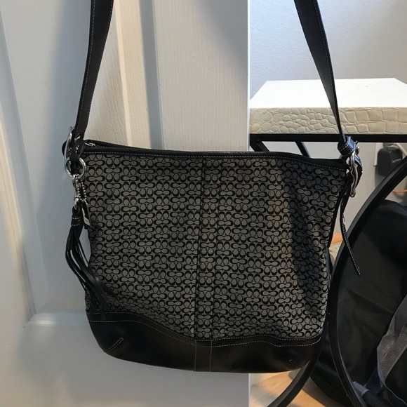 COPY - Black Coach Satchel - Picture 1 of 3